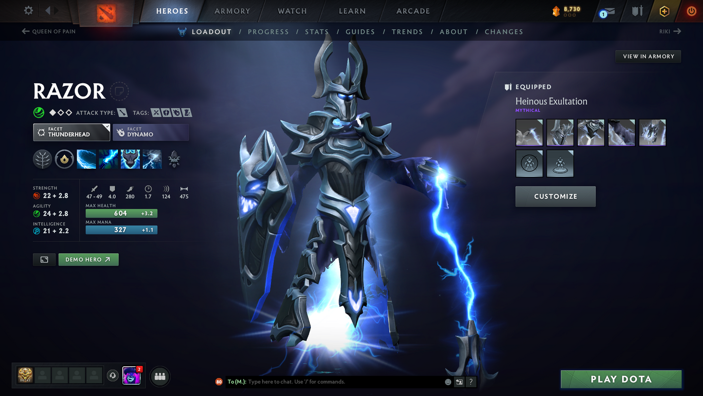 Legend III | MMR: 3308 - Behavior: 4311 (Playable) | Juggernaut Arcana | Invoker Angel of Vex Persona | Many Sets & Items | 750 Hours | Mainpool | LOW PRICE