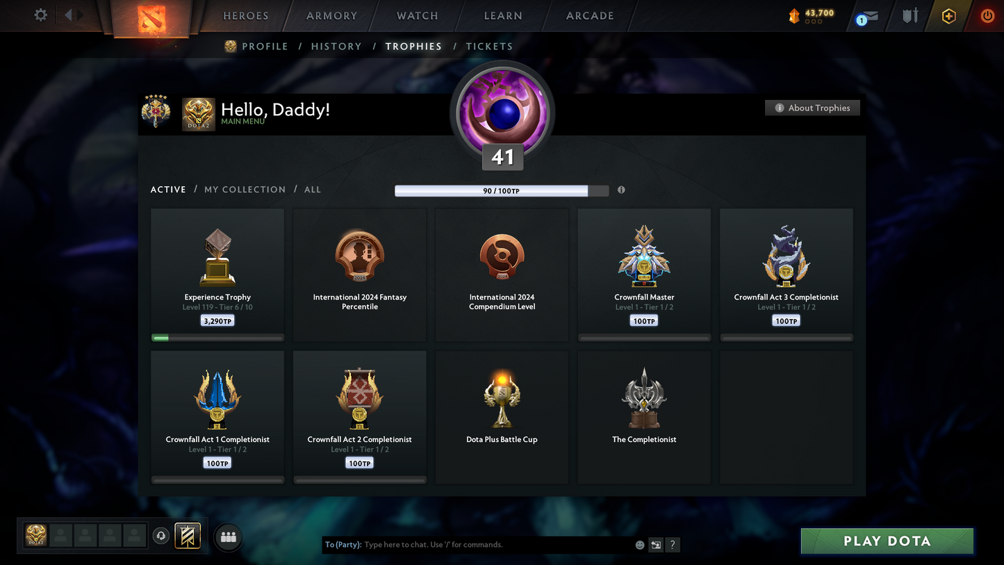 Legend V | MMR: 3609 - Behavior: 3689 (Playable) | 2 Arcanas: Pudge & Zeus | AM Latest Persona | Stacked with Rare Cache Sets & Items | Mainpool | LOW PRICE