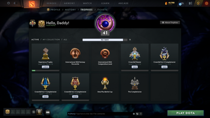 Legend V | MMR: 3609 - Behavior: 3689 (Playable) | 2 Arcanas: Pudge & Zeus | AM Latest Persona | Stacked with Rare Cache Sets & Items | Mainpool | LOW PRICE