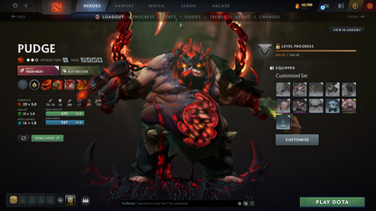 Legend V | MMR: 3609 - Behavior: 3689 (Playable) | 2 Arcanas: Pudge & Zeus | AM Latest Persona | Stacked with Rare Cache Sets & Items | Mainpool | LOW PRICE
