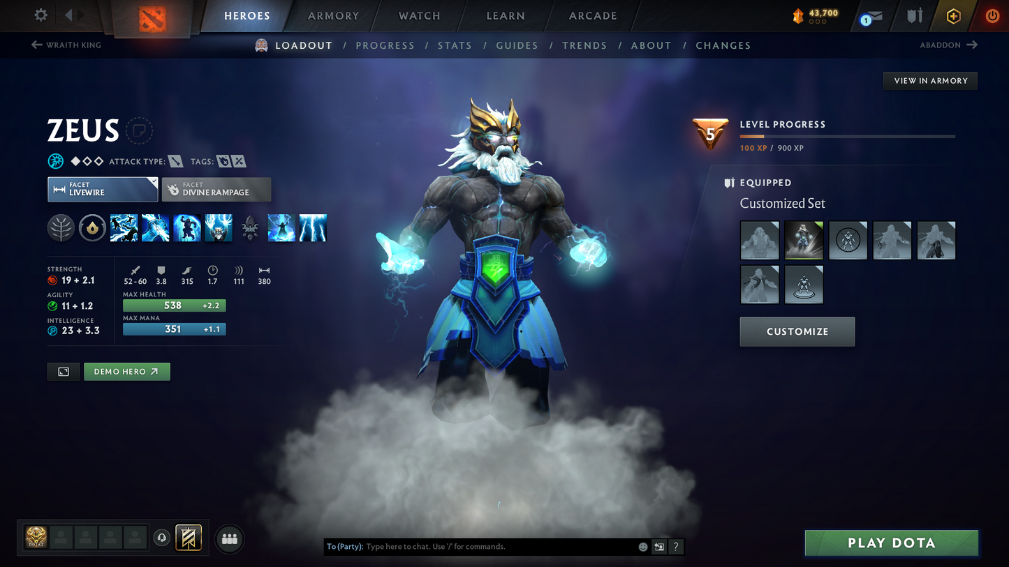 Legend V | MMR: 3609 - Behavior: 3689 (Playable) | 2 Arcanas: Pudge & Zeus | AM Latest Persona | Stacked with Rare Cache Sets & Items | Mainpool | LOW PRICE