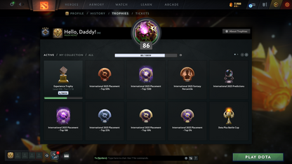 Guardian IV | MMR: 1260 - Behavior: 11087 | Battlepass: TI10, TI11 | Arcanas: Windranger, Faceless Void (Style 2), Razor | 9 Arcanas in total | 6 Personas | Level 30 Grandmaster Tier Heroes | Tons of Cache Sets & Items | Complete Access
