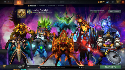 Archon IV | MMR: 2676 - Behavior: 11662 | 3 Arcanas: Legion Commander, Zeus & Terrorblade | Many Exclusive Sets & Immortals Inside | Trophy Level: 135 | Full Access | Mainpool