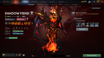 Archon V | MMR: 2936 - Behavior: 8361 | 5 Arcanas: Lina, Pudge, Shadow Fiend, Ogre Magi & Terrorblade | Complete 10th Anniversary Sets | 4336 Hours Played | Mainpool | Trophy Level: 384 | Many Exclusive Sets & Immortals Inside | Full Access