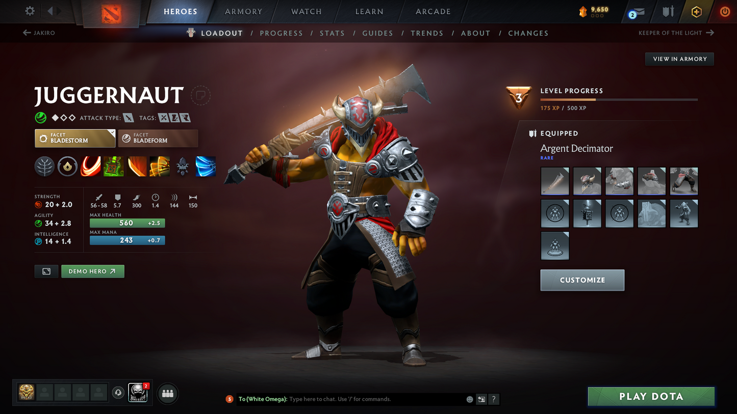 Guardian V | MMR 1194 | Behavior 9416 | x31 MMR DD TOKENS | Crystal Maiden Arcana | Fully Stacked with Exclusive Sets | Trophy Level: 140 | Quick Find Match | Many Items Inside | Full Access
