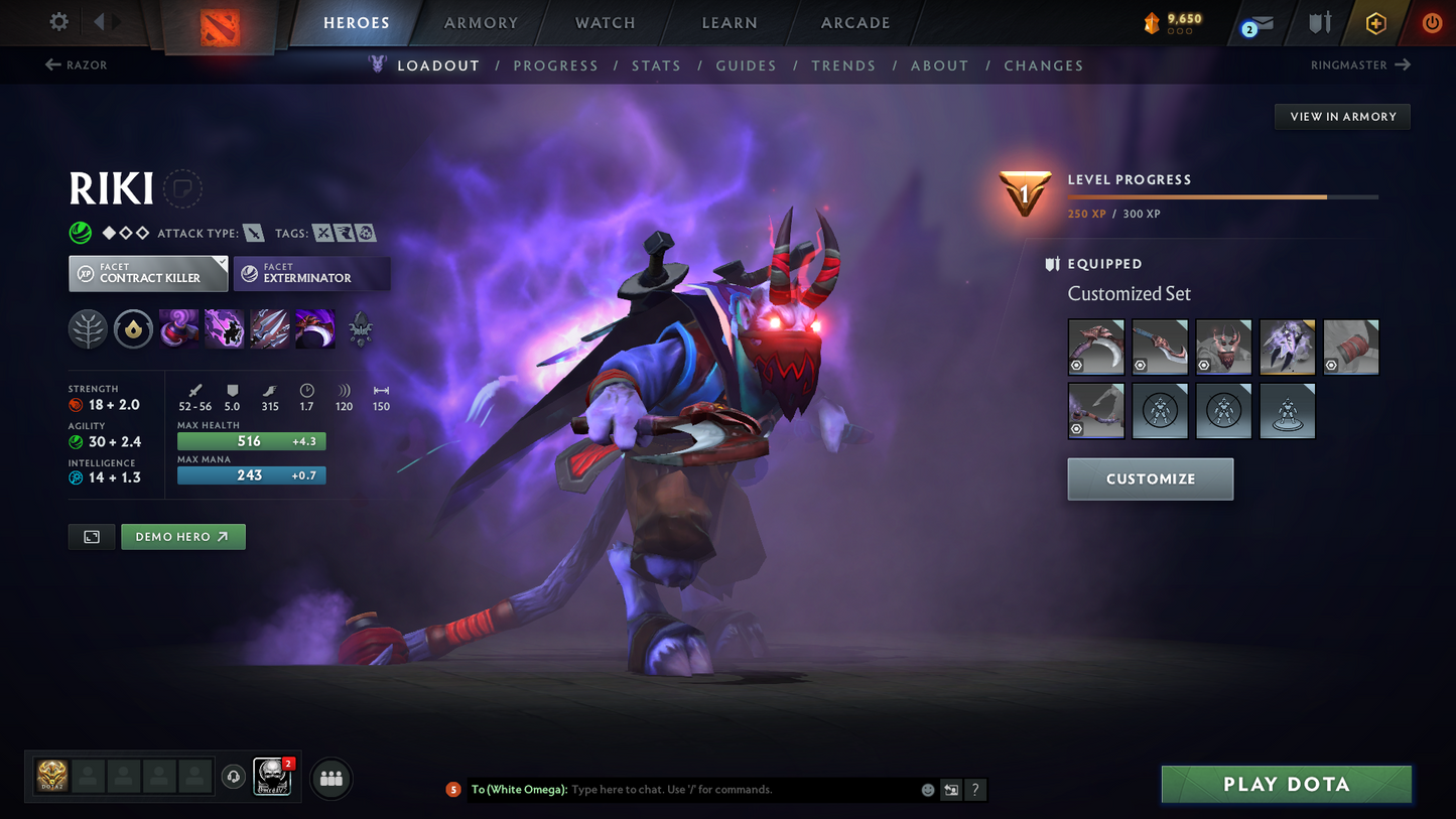 Guardian V | MMR 1194 | Behavior 9416 | x31 MMR DD TOKENS | Crystal Maiden Arcana | Fully Stacked with Exclusive Sets | Trophy Level: 140 | Quick Find Match | Many Items Inside | Full Access