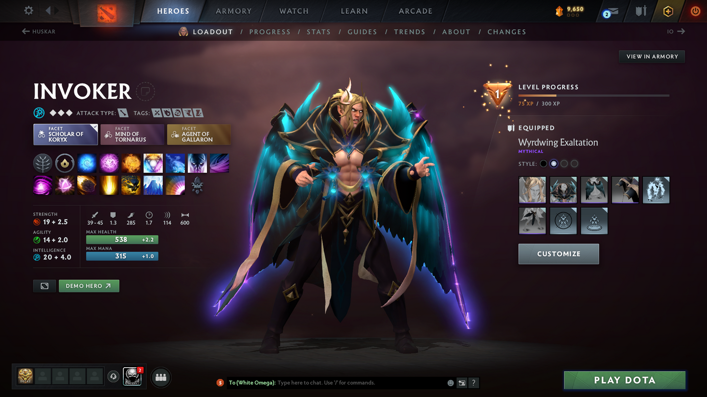 Guardian V | MMR 1194 | Behavior 9416 | x31 MMR DD TOKENS | Crystal Maiden Arcana | Fully Stacked with Exclusive Sets | Trophy Level: 140 | Quick Find Match | Many Items Inside | Full Access