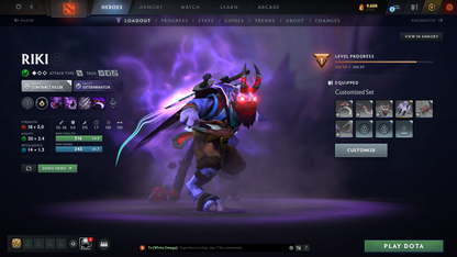 Guardian V | MMR 1194 | Behavior 9416 | x31 MMR DD TOKENS | Crystal Maiden Arcana | Fully Stacked with Exclusive Sets | Trophy Level: 140 | Quick Find Match | Many Items Inside | Full Access