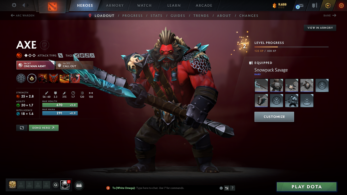 Guardian V | MMR 1194 | Behavior 9416 | x31 MMR DD TOKENS | Crystal Maiden Arcana | Fully Stacked with Exclusive Sets | Trophy Level: 140 | Quick Find Match | Many Items Inside | Full Access