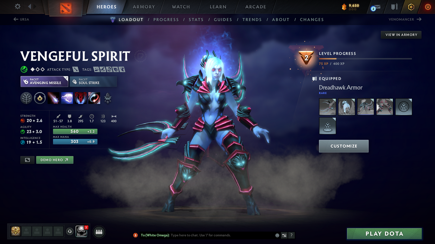 Guardian V | MMR 1194 | Behavior 9416 | x31 MMR DD TOKENS | Crystal Maiden Arcana | Fully Stacked with Exclusive Sets | Trophy Level: 140 | Quick Find Match | Many Items Inside | Full Access