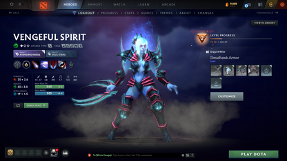 Guardian V | MMR 1194 | Behavior 9416 | x31 MMR DD TOKENS | Crystal Maiden Arcana | Fully Stacked with Exclusive Sets | Trophy Level: 140 | Quick Find Match | Many Items Inside | Full Access