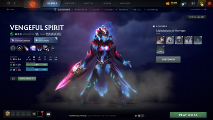 Archon III | MMR: 2642 - Behavior Score: 8865 | Latest Legion Commander Set | Many Items Inside | Fast Queue | Full Access