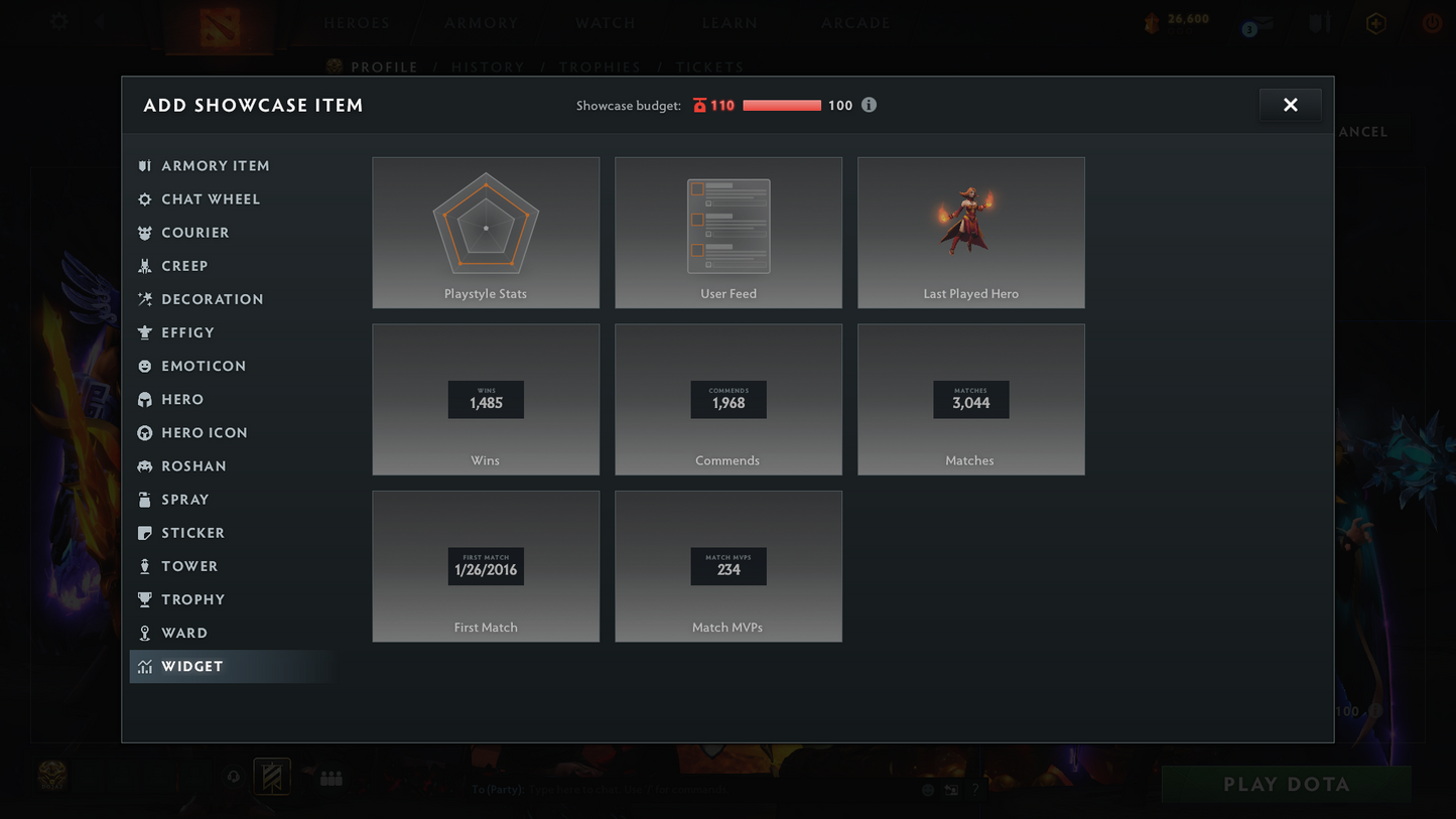 Crusader IV | MMR: 1904 - Behavior Score: 11680 | 2 Arcanas: Pudge & Ogre Magi | Rare Axe Cache Set Included | Many Items & Immortals Inside | 10th Anniversary Sets | 3044 Matches Played | Mainpool | Trophy Level: 322 | Full Access