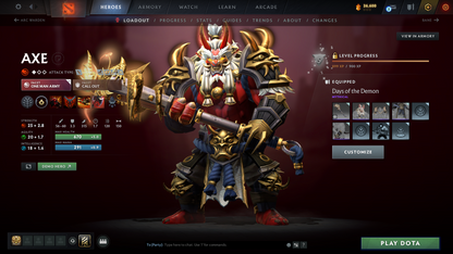 Crusader IV | MMR: 1904 - Behavior Score: 11680 | 2 Arcanas: Pudge & Ogre Magi | Rare Axe Cache Set Included | Many Items & Immortals Inside | 10th Anniversary Sets | 3044 Matches Played | Mainpool | Trophy Level: 322 | Full Access
