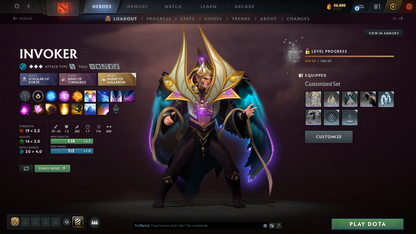 Crusader IV | MMR: 1904 - Behavior Score: 11680 | 2 Arcanas: Pudge & Ogre Magi | Rare Axe Cache Set Included | Many Items & Immortals Inside | 10th Anniversary Sets | 3044 Matches Played | Mainpool | Trophy Level: 322 | Full Access