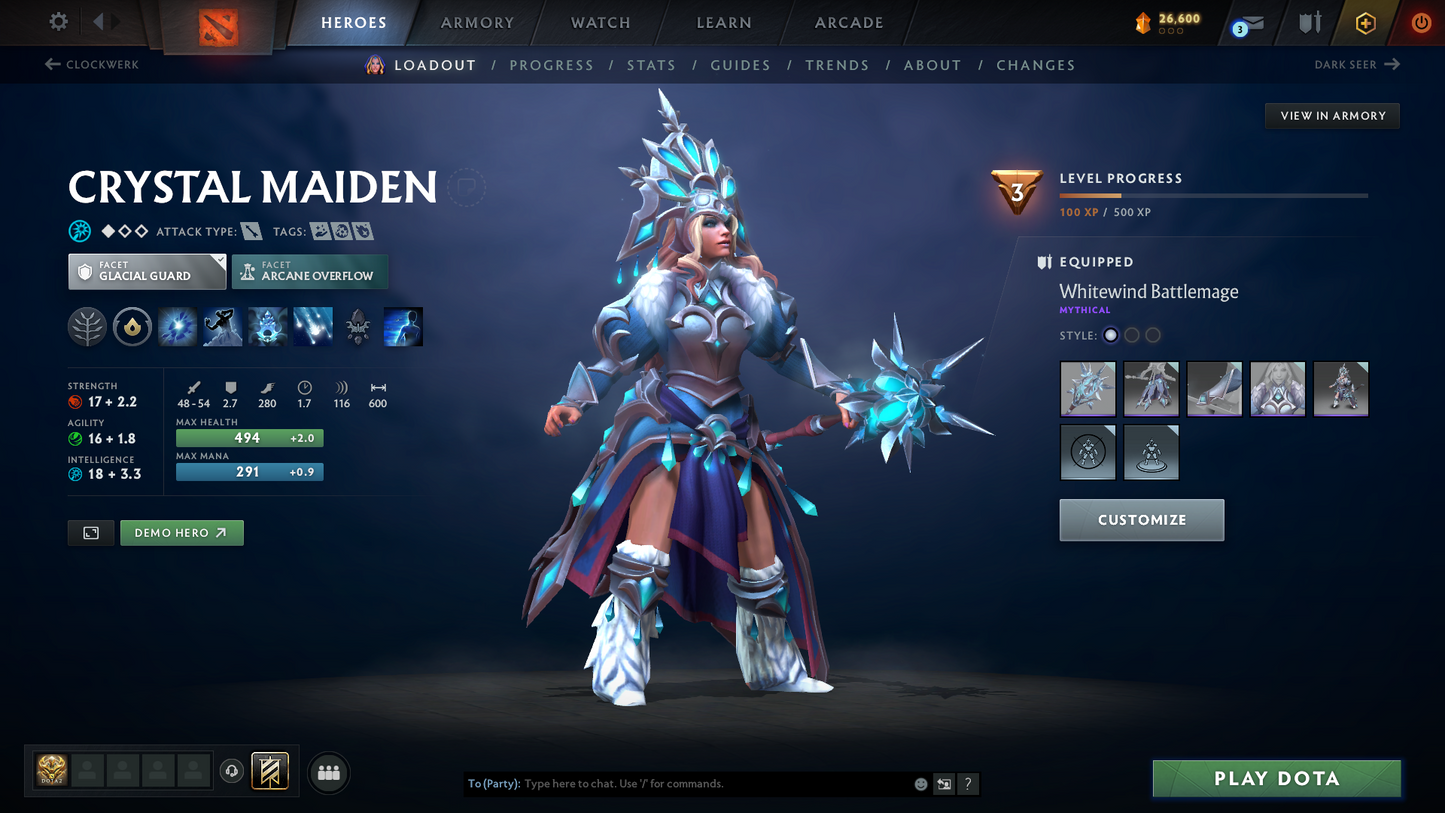 Crusader IV | MMR: 1904 - Behavior Score: 11680 | 2 Arcanas: Pudge & Ogre Magi | Rare Axe Cache Set Included | Many Items & Immortals Inside | 10th Anniversary Sets | 3044 Matches Played | Mainpool | Trophy Level: 322 | Full Access