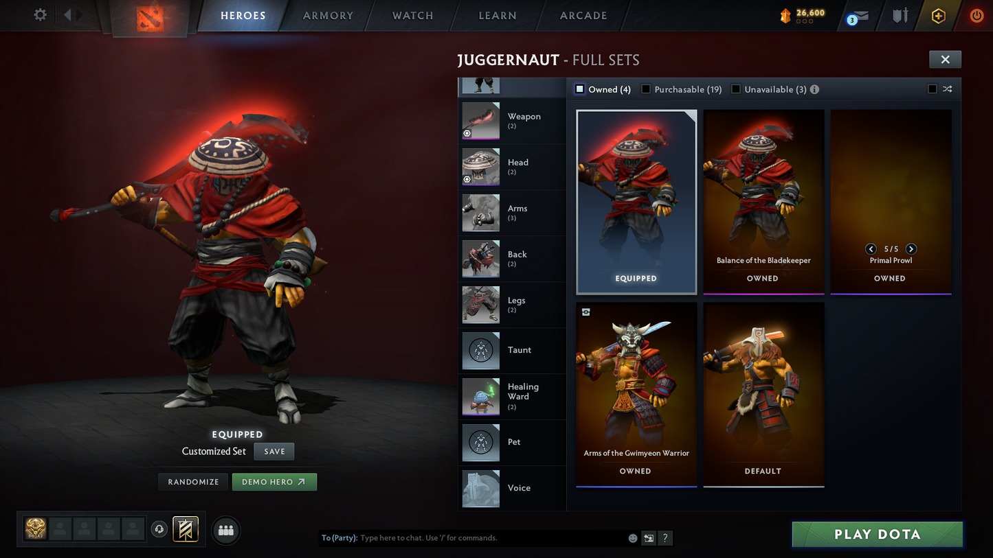 Crusader IV | MMR: 1904 - Behavior Score: 11680 | 2 Arcanas: Pudge & Ogre Magi | Rare Axe Cache Set Included | Many Items & Immortals Inside | 10th Anniversary Sets | 3044 Matches Played | Mainpool | Trophy Level: 322 | Full Access