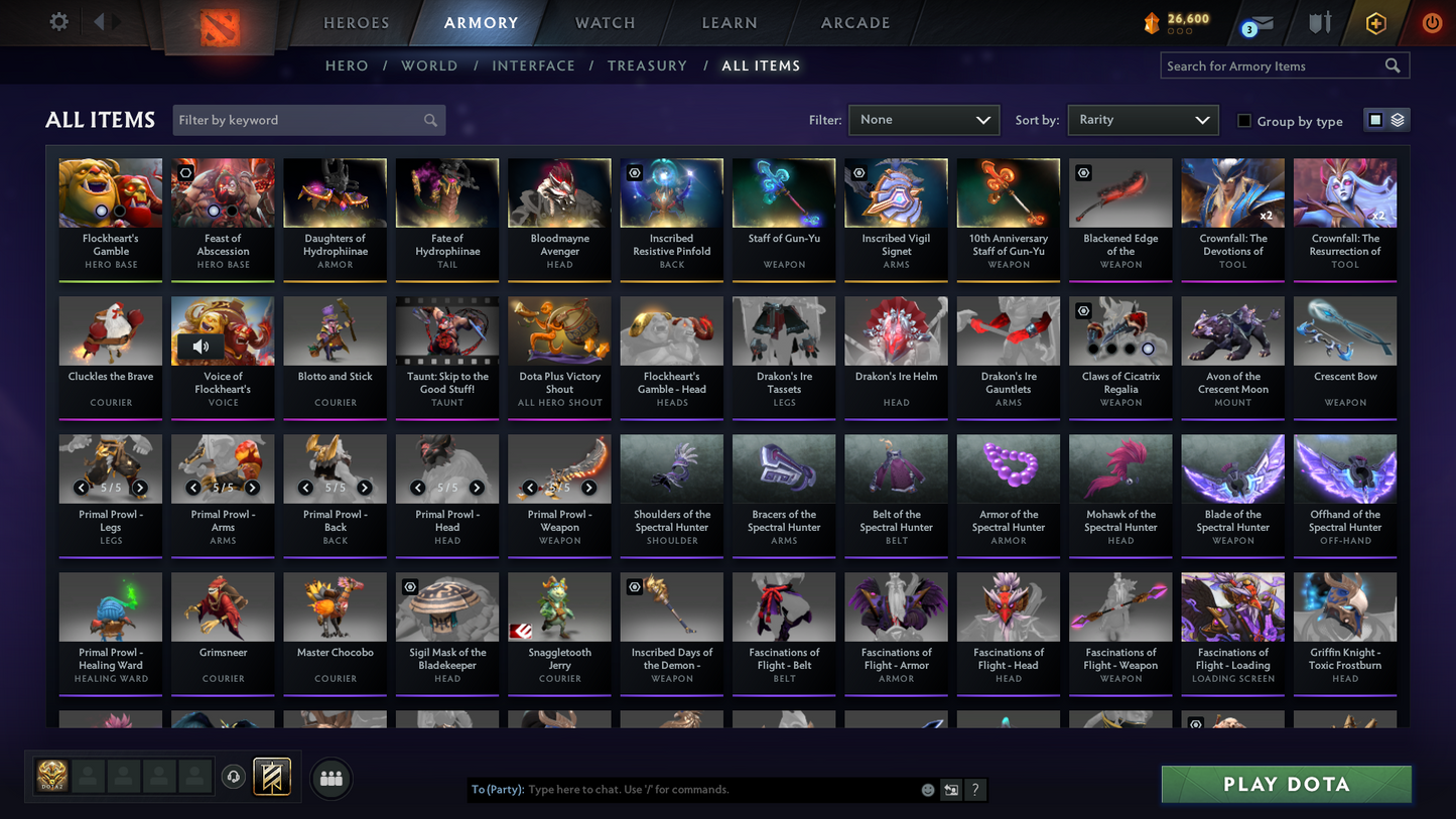 Crusader IV | MMR: 1904 - Behavior Score: 11680 | 2 Arcanas: Pudge & Ogre Magi | Rare Axe Cache Set Included | Many Items & Immortals Inside | 10th Anniversary Sets | 3044 Matches Played | Mainpool | Trophy Level: 322 | Full Access
