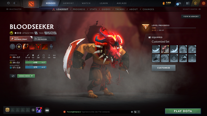 Herald IV | MMR 426 | Behavior 8598 | x77 MMR DD TOKENS | 2 Arcanas: Pudge & Crystal Maiden | Fully Stacked with Exclusive Sets & Immortals | Quick Find Match | Many Items Inside | Full Access
