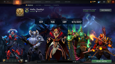 Herald V | MMR: 526 | Behavior Score: 9050 | Some Sets Inside | 900 Hours Played | Fast Queue | Trophy Level: 171 | Full Access
