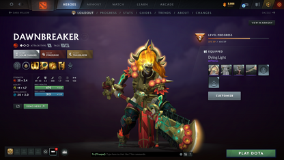 Crusader V | MMR: 2230 | Behavior Score: 9333 | x21 MMR DD TOKENS | Phantom Assassin Arcana | Many Items & Immortals Inside | Mainpool | Trophy Level: 120 | Full Access