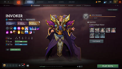 Crusader V | MMR: 2230 | Behavior Score: 9333 | x21 MMR DD TOKENS | Phantom Assassin Arcana | Many Items & Immortals Inside | Mainpool | Trophy Level: 120 | Full Access