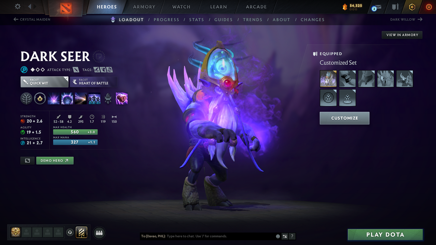 Divine I | MMR 4637 | Behavior 10483 | Hours Played 1590 | Mainpool | Shadow Fiend Arcana | Fully Stacked with Immortals and Sets | Trophy Level: 150+ | Fast Queue | Full Access