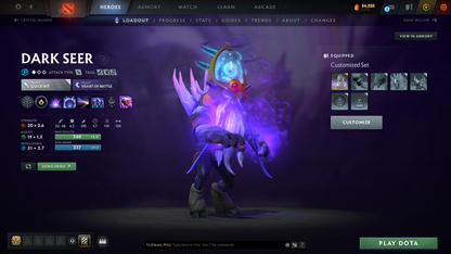 Divine I | MMR 4637 | Behavior 10483 | Hours Played 1590 | Mainpool | Shadow Fiend Arcana | Fully Stacked with Immortals and Sets | Trophy Level: 150+ | Fast Queue | Full Access