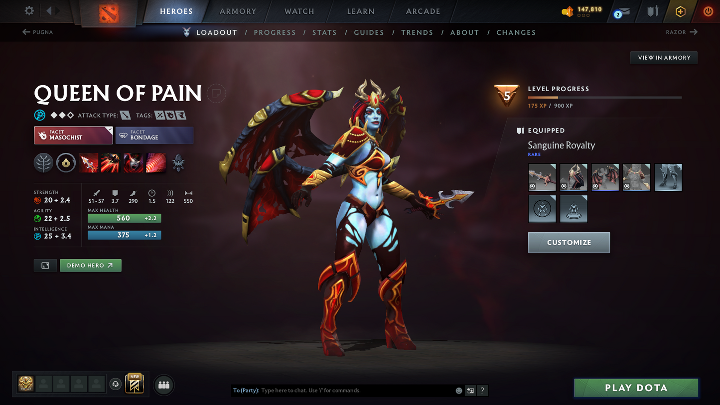 Divine II | MMR 4841 | Behavior 12000 | Mainpool | Juggernaut Arcana | Fully Stacked with Immortals and Sets | Trophy Level: 148+ | Quick Find Match | Perfect Summary | Full Access