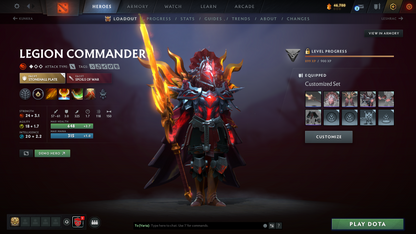 Legend II | MMR 3338 | Behavior 11883 | Mainpool | 3 Arcanas: Phantom Assassin (Style 2 Unlocked), Monkey King, Ogre Magi | Fully Stacked with Immortals and Sets | 3000+ Matches Played | Fast Find Match | Perfect Summary | Full Access