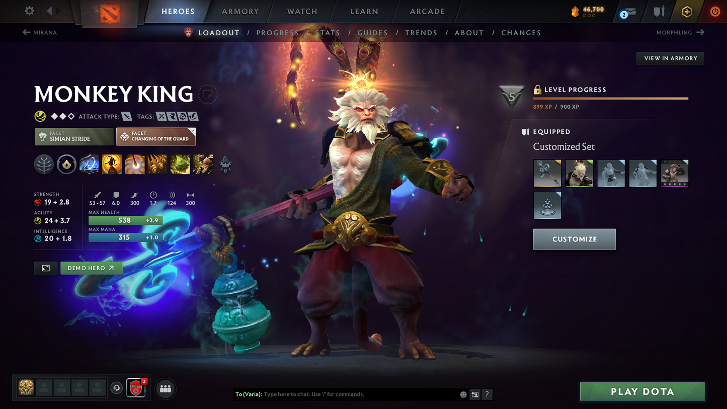 Legend II | MMR 3338 | Behavior 11883 | Mainpool | 3 Arcanas: Phantom Assassin (Style 2 Unlocked), Monkey King, Ogre Magi | Fully Stacked with Immortals and Sets | 3000+ Matches Played | Fast Find Match | Perfect Summary | Full Access