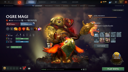 Legend II | MMR 3338 | Behavior 11883 | Mainpool | 3 Arcanas: Phantom Assassin (Style 2 Unlocked), Monkey King, Ogre Magi | Fully Stacked with Immortals and Sets | 3000+ Matches Played | Fast Find Match | Perfect Summary | Full Access