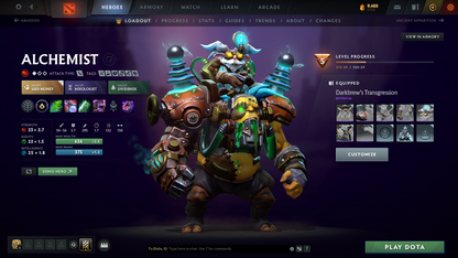 Legend I | MMR: 2466 - Behavior Score: 11650 | Shadow Fiend Arcana | Anti Mage, Phantom Assassin & Mirana Personas | Latest Cache Sets | Complete 10th Anniversary Sets | 3,241 Matches Played | Mainpool | Trophy Level: 298 | Full Access