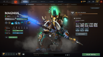 Archon II | MMR: 2476 | Behavior Score: 10535 | 2 Arcanas: Lina, Zeus | 3000 Matches Played | Many Immortals & Sets | Mainpool | Trophy Level: 312 | Full Access