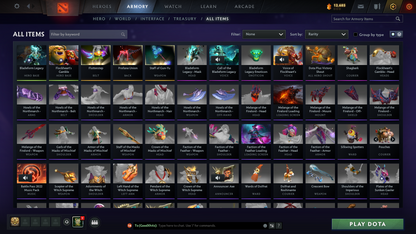 Archon II | MMR: 2476 | Behavior Score: 10535 | 2 Arcanas: Juggernaut & Ogre Magi | 2000+ Matches Played | Many Immortals & Sets | Mainpool | Trophy Level: 281 | Full Access
