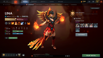 Archon I | MMR: 2178 | Behavior Score: 9555 | Terrorblade Arcana | Rare Wraith King Cache Set | Many Immortals & Sets | Trophy Level: 90 | Full Access