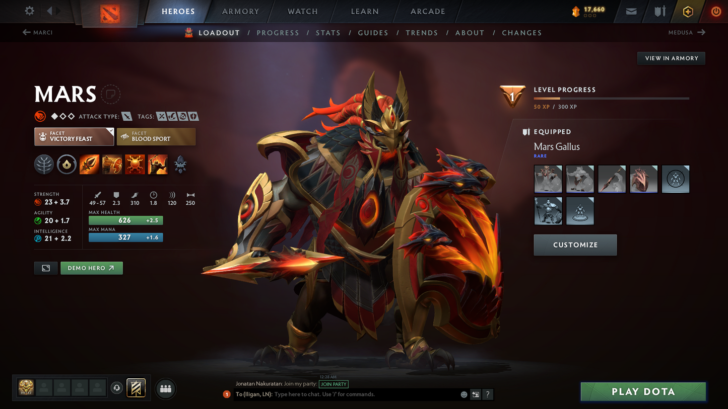 Archon I | MMR: 2178 | Behavior Score: 9555 | Terrorblade Arcana | Rare Wraith King Cache Set | Many Immortals & Sets | Trophy Level: 90 | Full Access