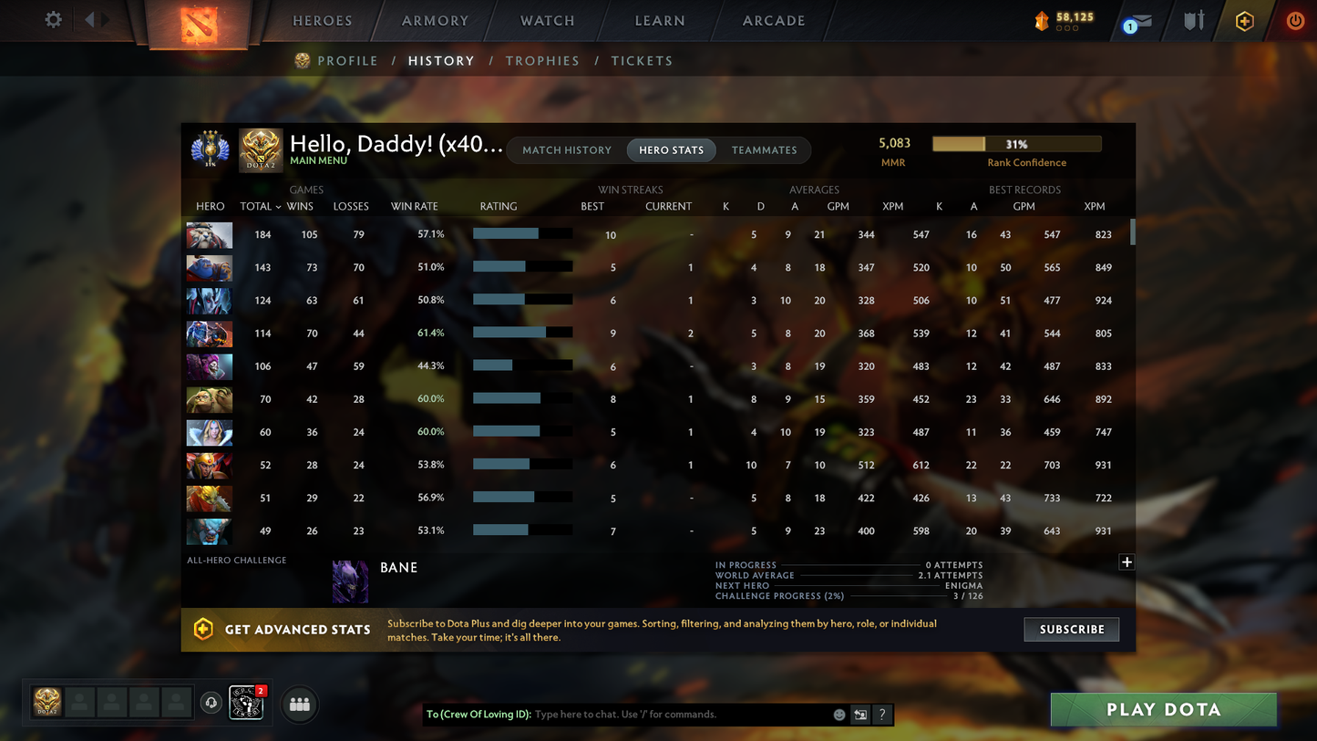 Divine III | MMR: 5083 | Behavior Score: 12000 | x40 MMR DD TOKENS | 4 Arcanas: Phantom Assassin, Monkey King, Zeus, Ogre Magi | 10th Anniversary Sets | 2,000+ Matches | Mainpool | Trophy Level: 261| Full Access