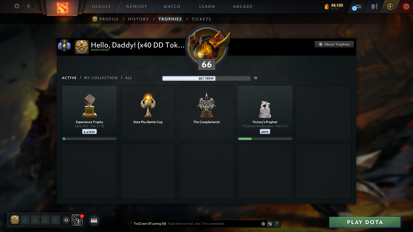 Divine III | MMR: 5083 | Behavior Score: 12000 | x40 MMR DD TOKENS | 4 Arcanas: Phantom Assassin, Monkey King, Zeus, Ogre Magi | 10th Anniversary Sets | 2,000+ Matches | Mainpool | Trophy Level: 261| Full Access