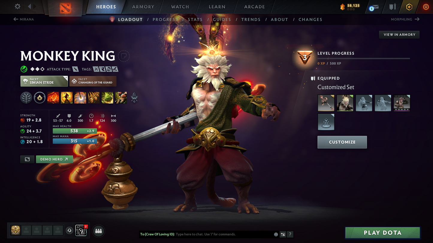 Divine III | MMR: 5083 | Behavior Score: 12000 | x40 MMR DD TOKENS | 4 Arcanas: Phantom Assassin, Monkey King, Zeus, Ogre Magi | 10th Anniversary Sets | 2,000+ Matches | Mainpool | Trophy Level: 261| Full Access