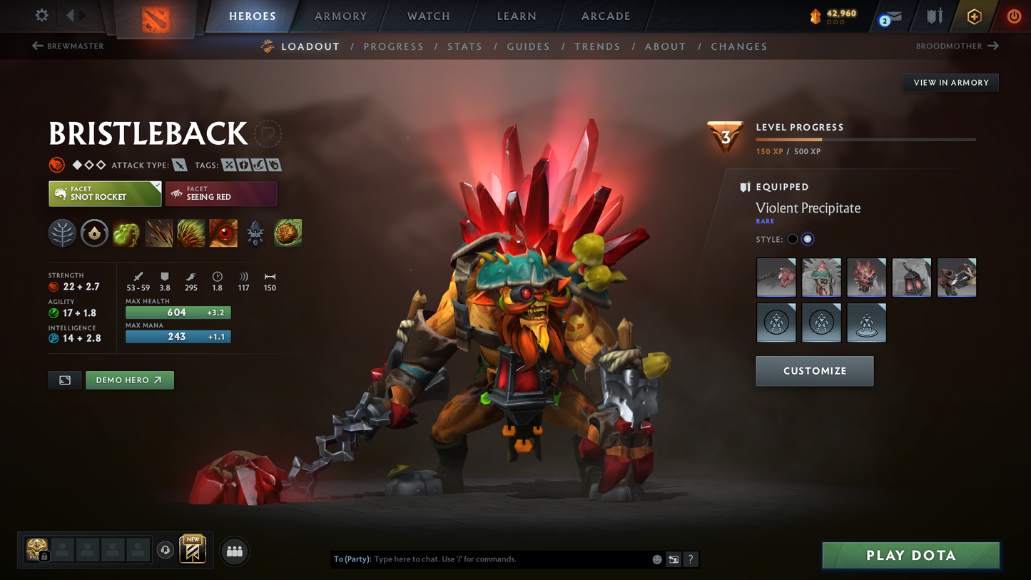 Archon V | MMR: 2872 | 9,800+ Hours Played | Behavior Score: 7718 | 2 Arcanas: Pudge & Lina | Rare Cavern Crawl Sets | 9,825 Matches Played | Mainpool | Trophy Level: 477 | Full Access