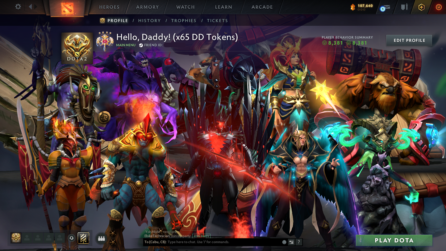 Legend IV | MMR: 3482 | Behavior Score: 8381 | x65 MMR DD TOKENS | Terrorblade Arcana | Many Immortals & Sets Inside | Fast Queue | Full Access