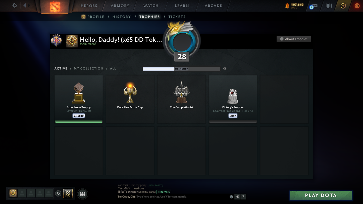 Legend IV | MMR: 3482 | Behavior Score: 8381 | x65 MMR DD TOKENS | Terrorblade Arcana | Many Immortals & Sets Inside | Fast Queue | Full Access