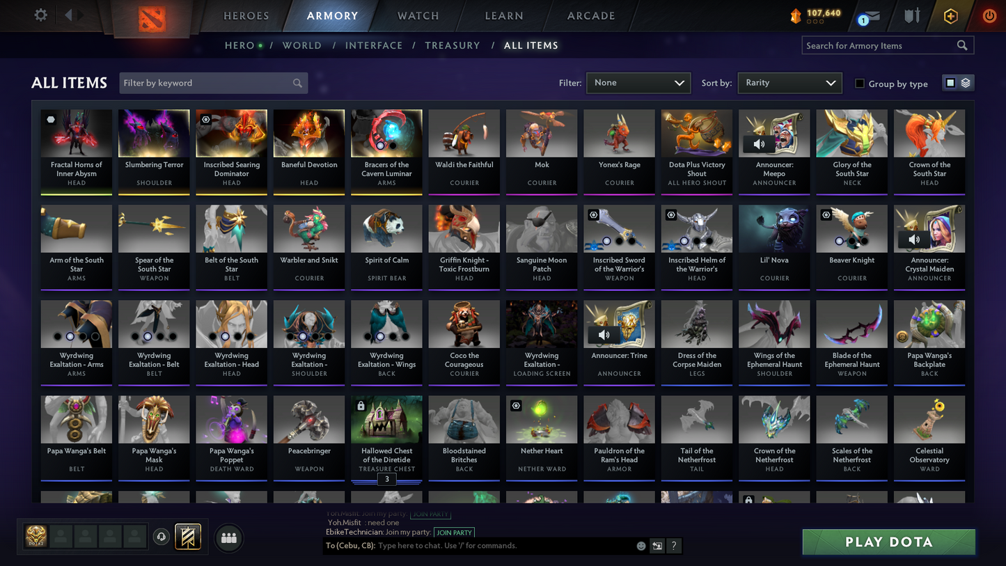 Legend IV | MMR: 3482 | Behavior Score: 8381 | x65 MMR DD TOKENS | Terrorblade Arcana | Many Immortals & Sets Inside | Fast Queue | Full Access