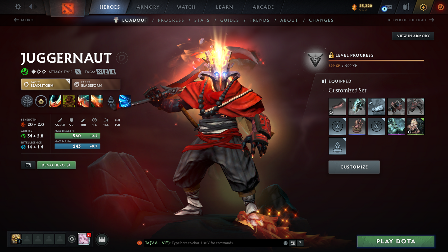 Archon I | MMR: 2335 | Behavior Score: 10347 | 2 Arcanas: Legion Commander & Juggernaut | Many Immortals & Sets Inside | Fast Queue | Full Access