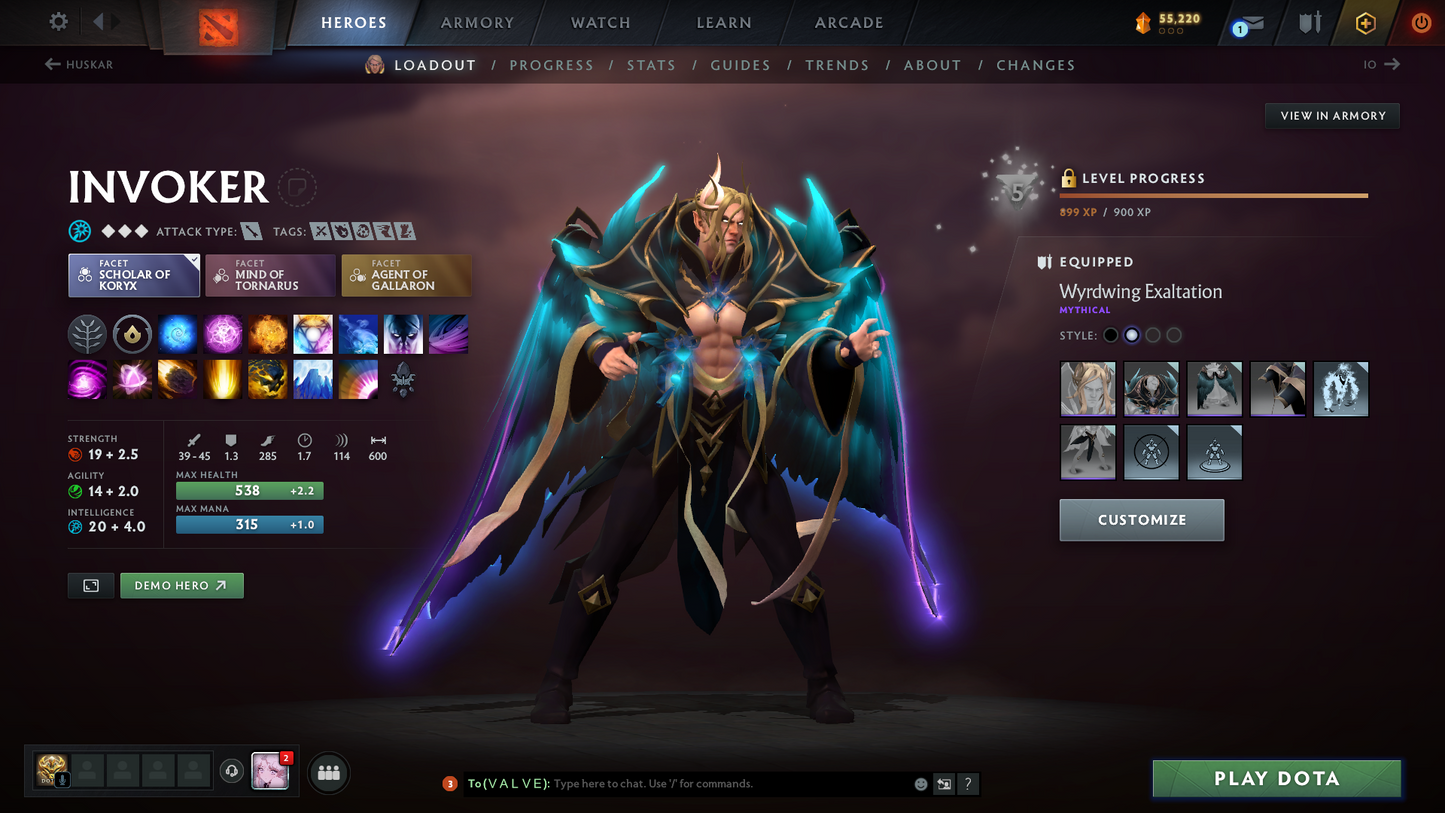 Archon I | MMR: 2335 | Behavior Score: 10347 | 2 Arcanas: Legion Commander & Juggernaut | Many Immortals & Sets Inside | Fast Queue | Full Access