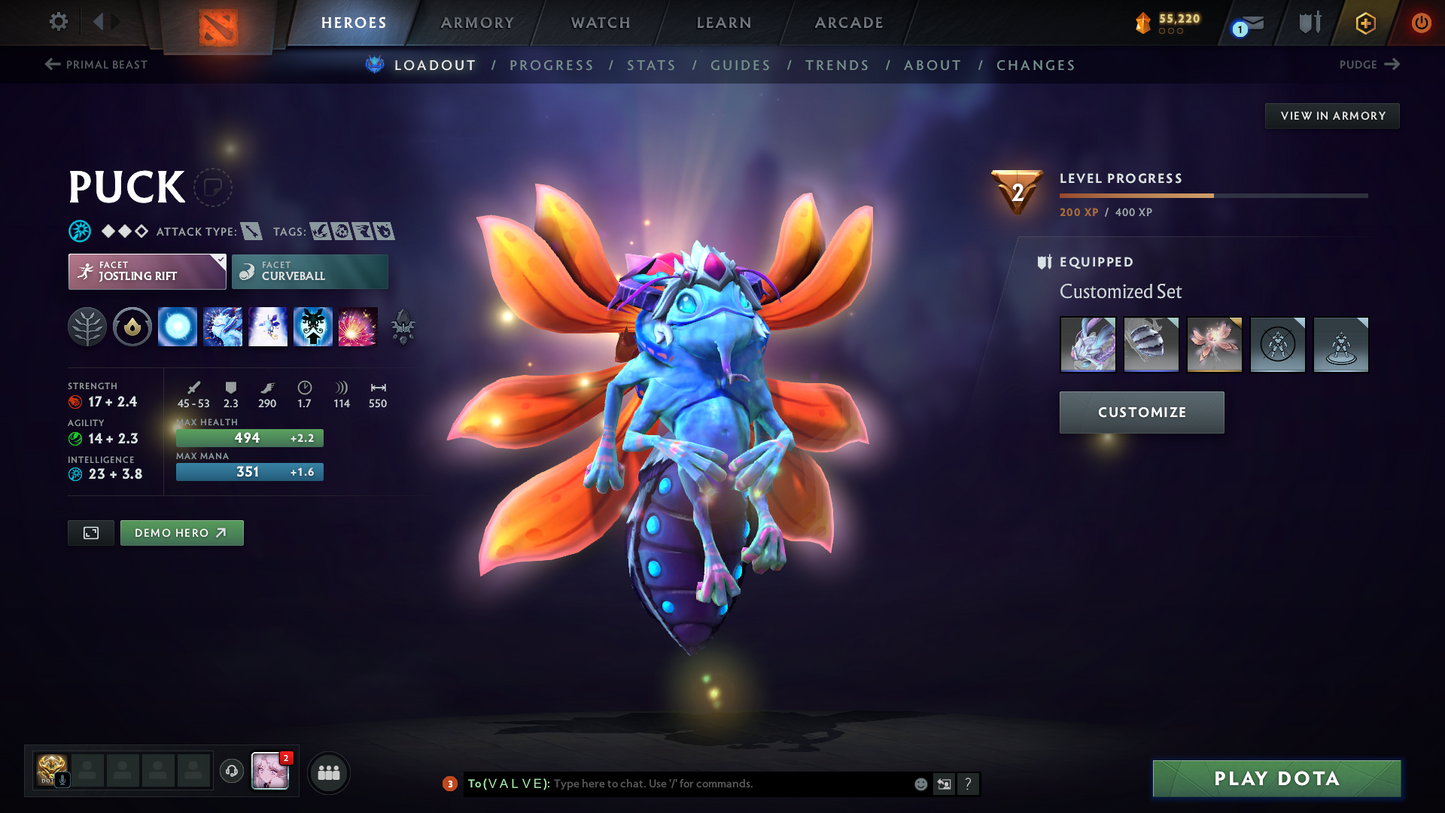 Archon I | MMR: 2335 | Behavior Score: 10347 | 2 Arcanas: Legion Commander & Juggernaut | Many Immortals & Sets Inside | Fast Queue | Full Access