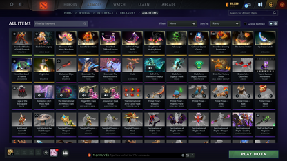 Archon I | MMR: 2335 | Behavior Score: 10347 | 2 Arcanas: Legion Commander & Juggernaut | Many Immortals & Sets Inside | Fast Queue | Full Access