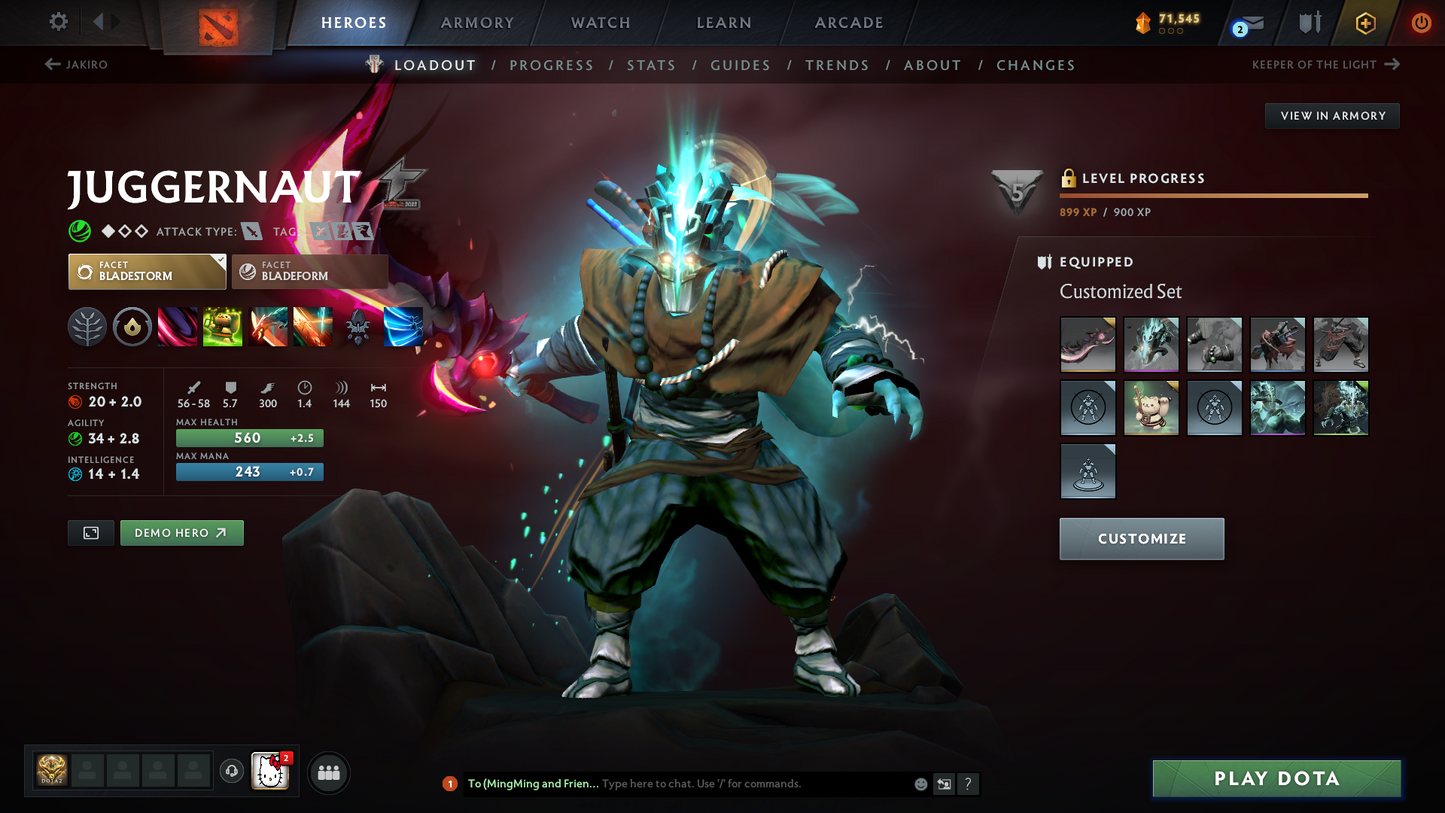 Guardian I | MMR: 707 - Behavior: 12000 | 5 Arcanas: Juggernaut, Phantom Assassin, Legion Commander, Pudge, Lina | Phantom Assassin Persona | Many Cache Sets Inside | Many Immortals | Full Access | Mainpool | Trophy Level: 214+