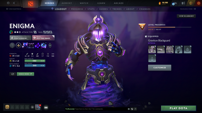 Guardian I | MMR: 639 - Behavior: 11403 | Legion Commander Arcana | 4 Latest Personas: Phantom Assassin, Invoker, Anti Mage, Crystal Maiden | Tons of Latest Cache Sets Inside | Many Immortals | Full Access | Mainpool | Trophy Level: 198+